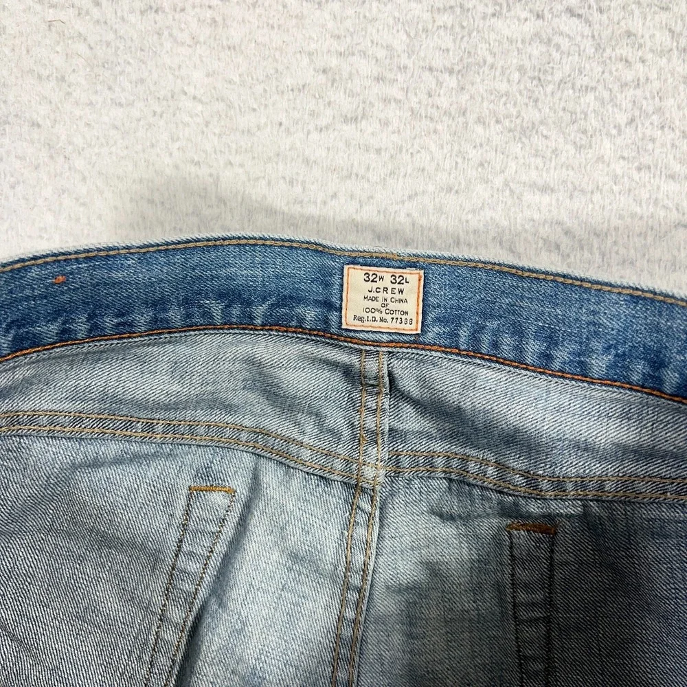 J. Crew Jeans Mens 484 Slim 32x32 (32x31.5) Straight 77388 Cotton Denim Light
